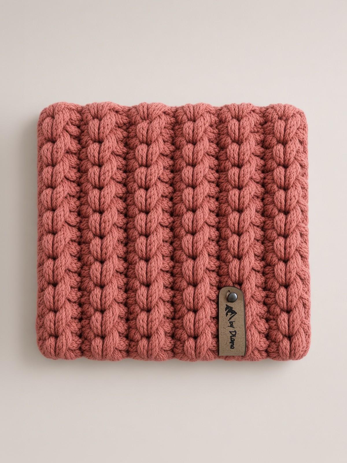 Single terracotta crochet hot pad